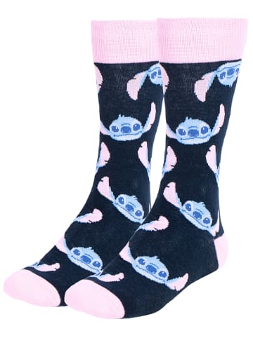 Cerda 3er - Pack Socken Disney Lilo & Stitch Geschenkset Gr. 36-43 in Blau