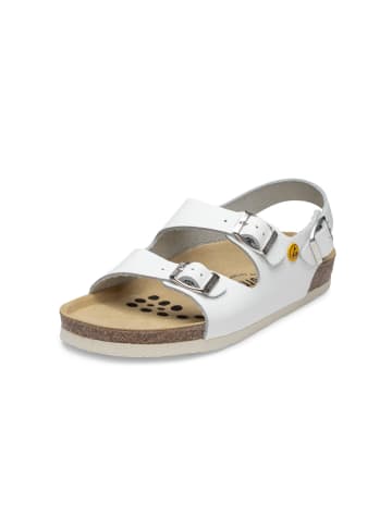 VITAFORM Vollrindleder Sandalen in weiß