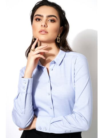 Wappen Hemd für Damen in hell-blau