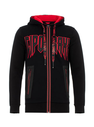 Cipo & Baxx Kapuzensweatjacke in BLACK