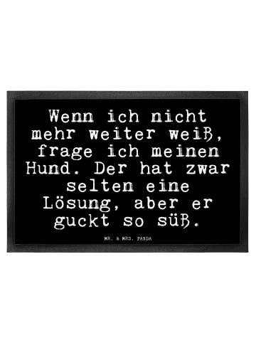 Mr. & Mrs. Panda Fußmatte Wenn ich nicht mehr... mit Spruch in Schwarz