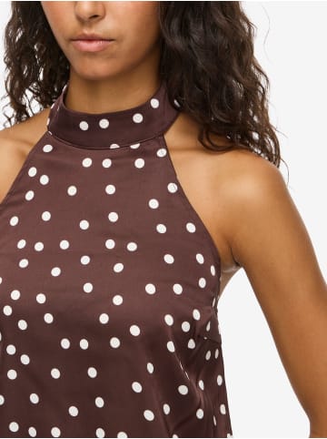 Noisy may Neckholder-Top in Chocolate Brown1