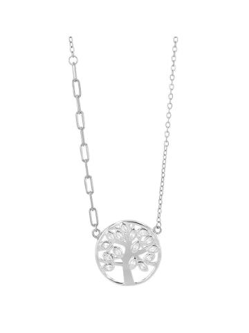 Adeliás Damen Halskette – Lebensbaum aus 925 Silber 43 cm in silber