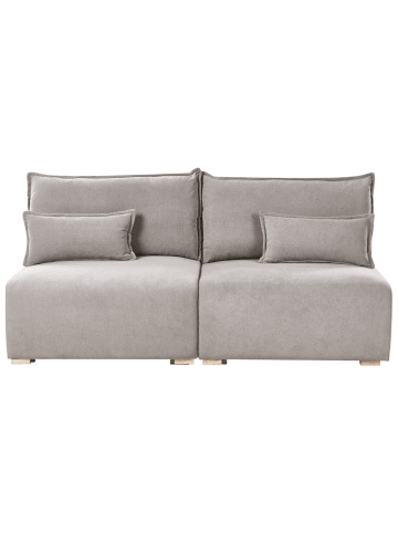 Beliani Modulsofa NERBO in Grau - (W) 200 x (H) 97 x (L) 106 cm