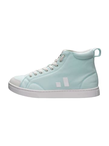 ethletic Canvas Sneaker Active Hi Cut in Light  Agua Green | Just White