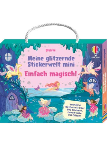 Usborn Buch - Meine glitzernde Stickerwelt - mini: Einfach magisch!