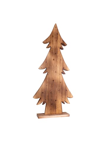 näve LED-Holztannenbaum (H) 90 cm in Braun 