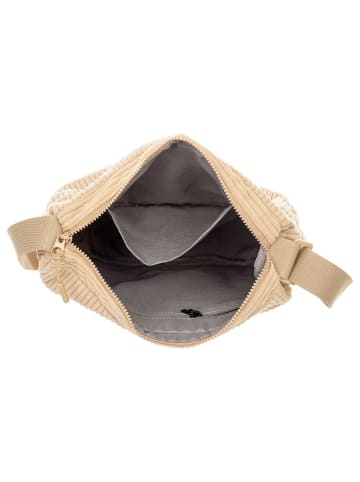 Prato SC09 zeitlose Umhängetasche aus Breitcord in light beige