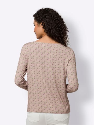 Heine Druck-Shirt in sesam-altrosa-bedruckt