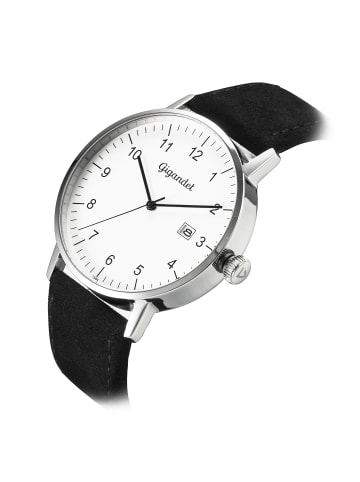 Gigandet Quarzuhr Herrenuhr "MINIMALISM" in Schwarz/Silber