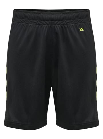 Hummel Verstellbare Taille Kurze Hose Hmlcore Kinder in BLACK/LIME POPSICLE