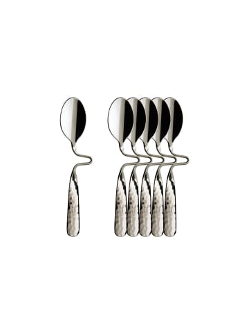 Villeroy & Boch 6er Set Espresso-/Mokkalöffel NewWave Caffè Spoon in 12 cm in silber