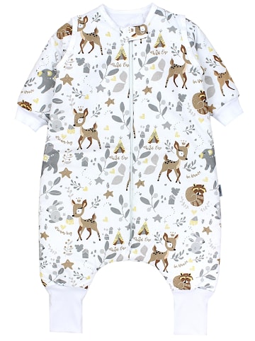 TupTam Winterschlafsack mit Armen Beinen in weiß Modell 3