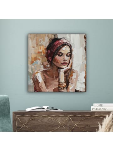 MuchoWow Leinwand bilder Träumendes Porträt (BxH)