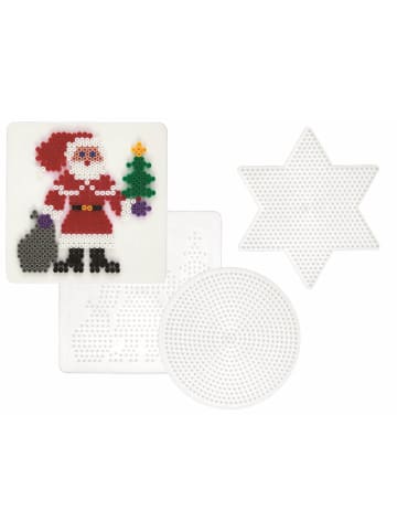 Hama Stiftplatten-Set Weihnachten, weiß für Midi-Bügelperlen - ab 5 Jahren
