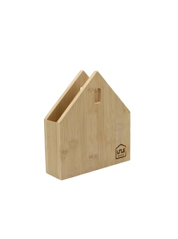 UNUS Serviettenhalter Haus Bambus in Natur