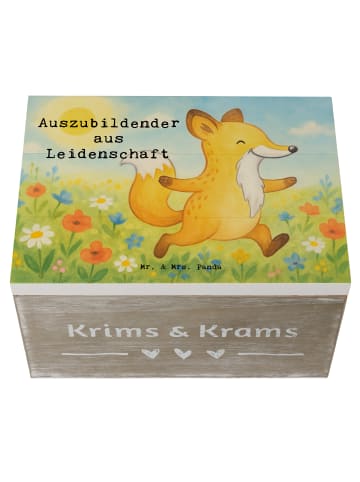 Mr. & Mrs. Panda Box Auszubildender Leidenschaft Design mit Spruch in Weiß