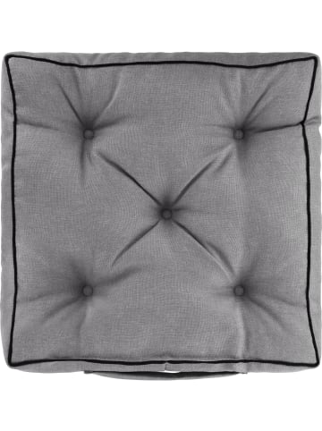 Aspero Set Stuhl- und Rückenkissen 50x50 cm & 50x40 cm in Hellgrau