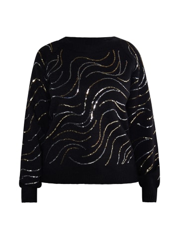usha BLACK LABEL Damen Strick Pullover in Schwarz