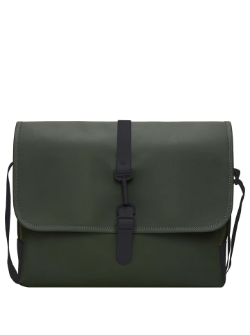 RAINS Messenger Bag - Umhängetasche 16" 38 cm (black) in grün