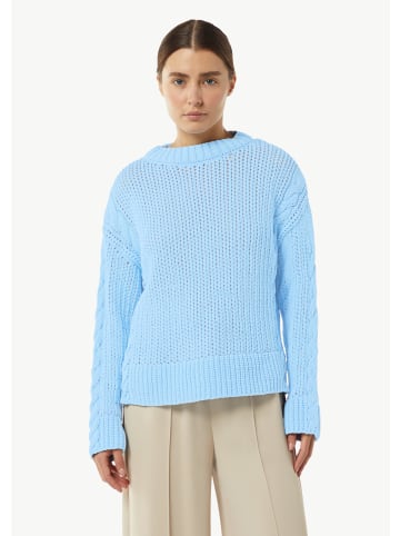 comma Strickpullover langarm in Blau