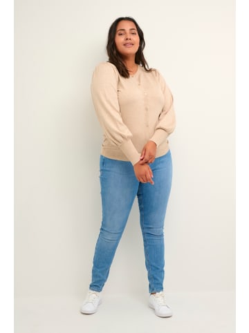 KAFFE curve Strickjacke KClizzy in Feather Gray Melange