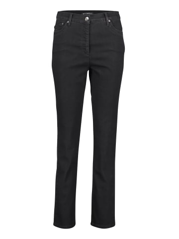 Betty Barclay Stretch-Hose mit hohem Bund in Schwarz/Schwarz