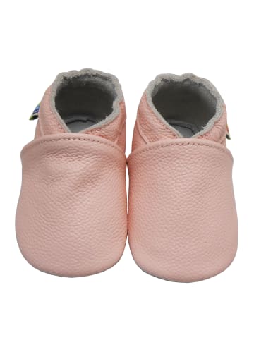 Yalion Baby Krabbelschuhe aus Leder, weiche Lauflernschuhe mit rutschfester Sohle 