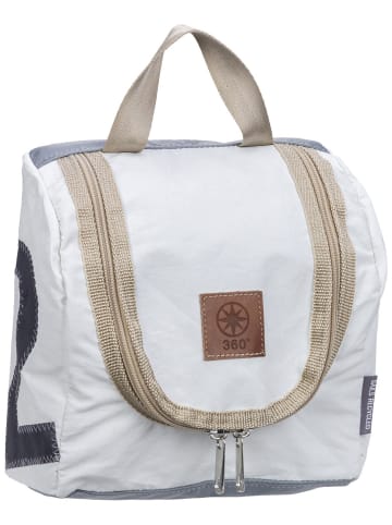 360 grad Kulturbeutel Matrose XL in Weiß/Grau