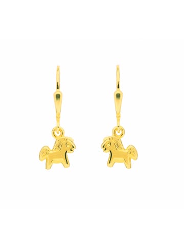 Adeliás Damen 333 Gold Ohrringe / Ohrhänger Pferd in gold
