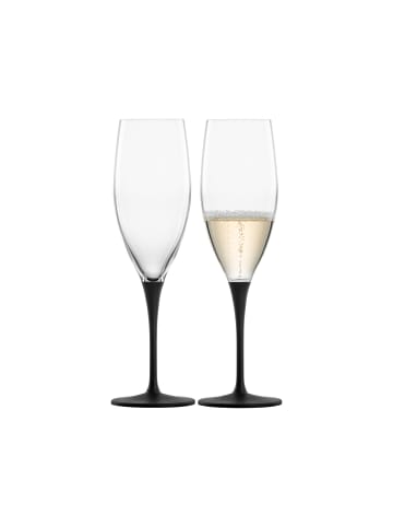 Eisch 2er Set Champagnergläser schiefer Kaya 278 ml in schwarz