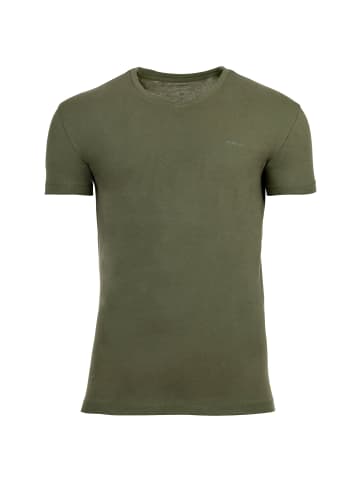 Gant T-Shirt 2er Pack in Grün (Dry Herb)