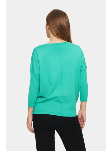 SAINT TROPEZ Strickpullover A2561, Casual fit in Gumdrop Green