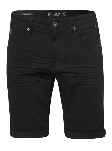 KOROSHI Bermuda Denim Stretch Regular Farben in schwarz