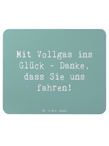 Mr. & Mrs. Panda Maus Pad Spruch Chauffeur Glück mit Spruch in Meeresbrise