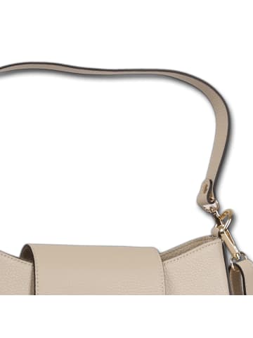 Toscanto Leder Schultertasche Toscanto Tasche beige ca. 28cm
