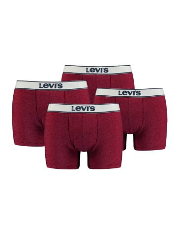 Levi´s Boxershorts LEVIS MEN VINTAGE HEATHER BOXER BRIEF 4er Pack in Red