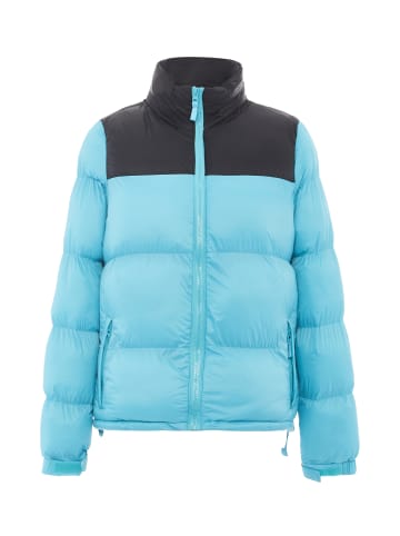 myMo Wattierte Steppjacke in Türkis Schwarz