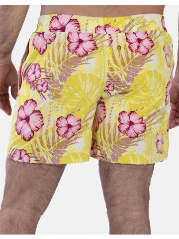 Frozen Cape Badeshorts RIBEIRA in Yellow Printed