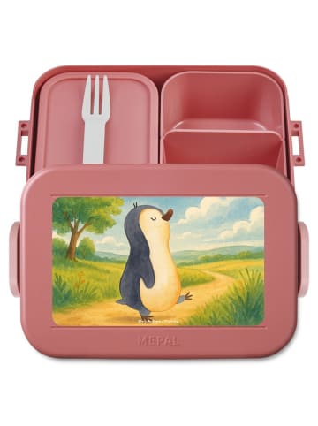 Mr. & Mrs. Panda MEPAL Bentobox Pinguin mHerzieren Design ohne ... in Rot Pastell