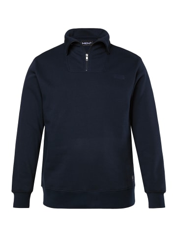 Men Plus Sweatshirt in navy blau