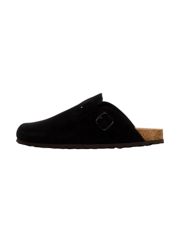 Divine Factory Joasis Leder-Pantoletten Schwarz