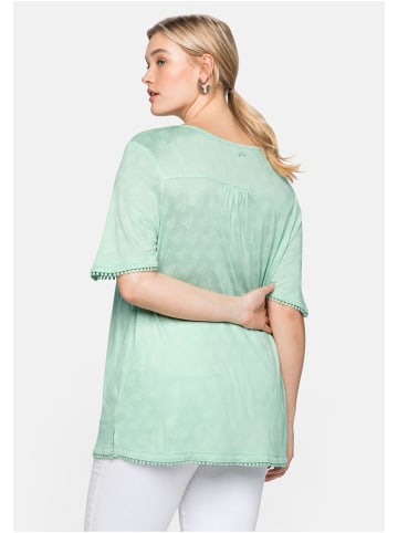 sheego Shirt in mint bedruckt