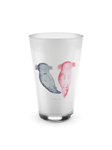 Mr. & Mrs. Panda Glas Axolotl Freundin ohne Spruch in Transparent