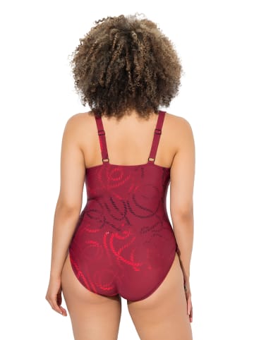 Ulla Popken Badeanzug in rubinrot