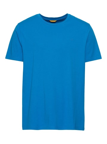 Camel Active Jersey T-Shirt aus zertifiziertem Organic Cotton in Mittelblau