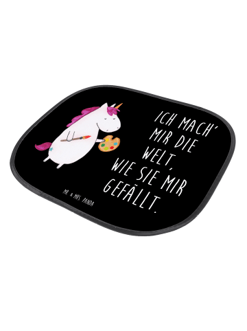 Mr. & Mrs. Panda Hitzeschutz Auto Einhorn Künstler mit Spruch in Schwarz