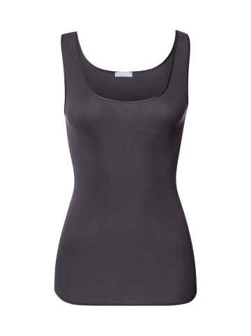 Hanro Tanktop Cotton Seamless in black pearl