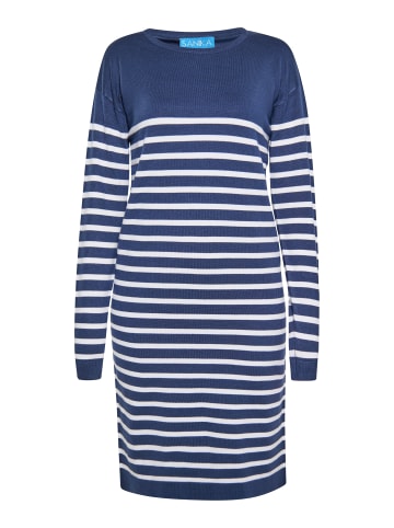 SANIKA Damen Kleid in MARINE WEISS