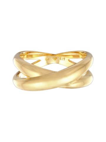 Elli Ring 925 Sterling Silber Twisted in Gold